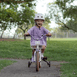 14 Inch Pedal Bike and Helmet Bundle Vintage White