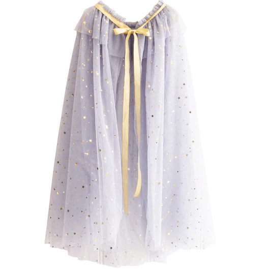 Alimrose Tulle Star Cape Grey Gold