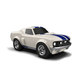 Baghera Racing Car FORD Mustang Ivory