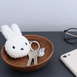 Miffy Flat Keychain ECO Tiny Teddy Cream