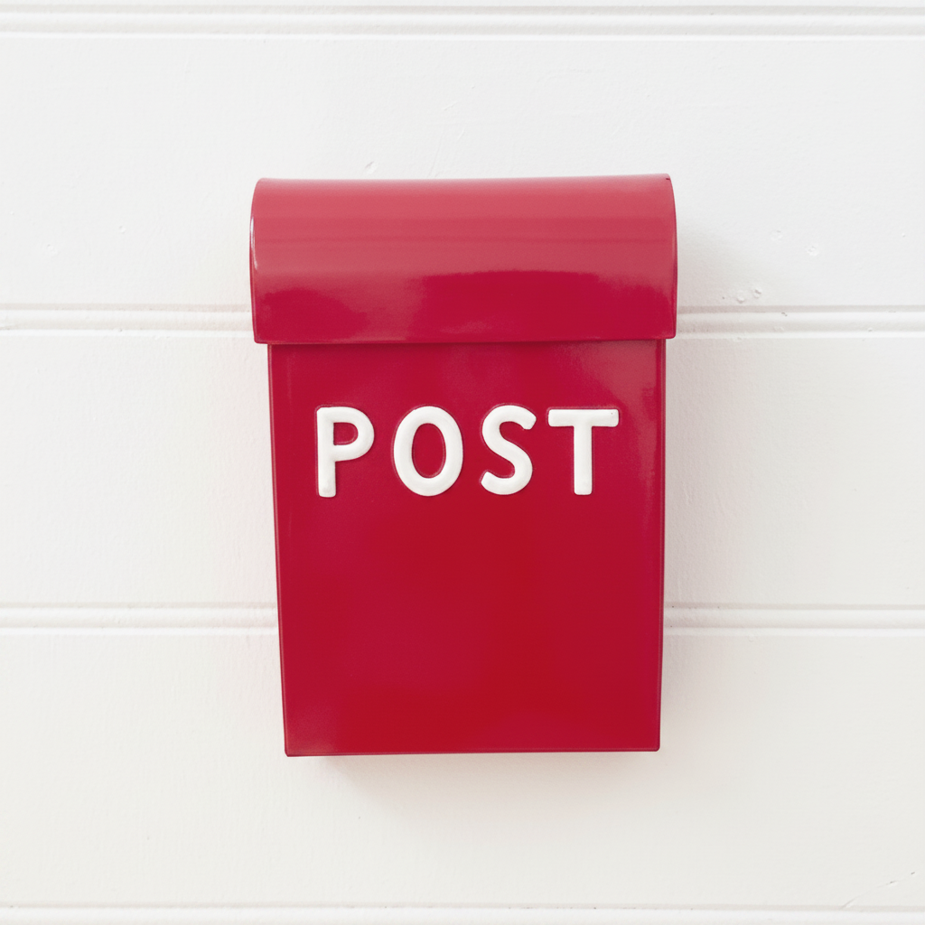 Toy Post Box Red