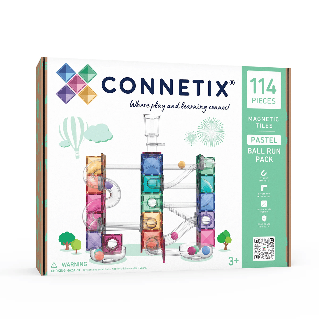Connetix Ball Run Pastel Pack 114pcs