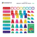 Connetix Bright Creative Pack 104 Piece