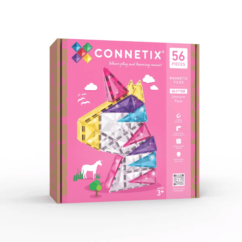 Connetix Glitter Unicorn Pack 56pcs