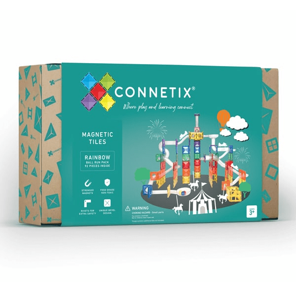Connetix Rainbow Ball Run Pack 92pcs