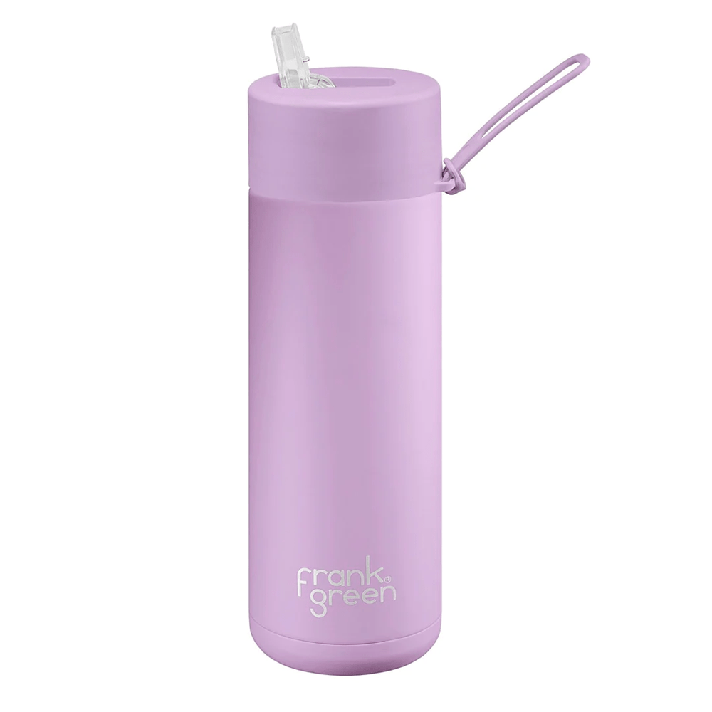 Frank Green 20oz Ceramic Reusable Bottle with Straw Lid Lilac