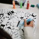 HeyDoodle Solid Peel & Stick Paint - Easy Peel and Stickable Colours