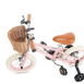 12 Inch Classic Pedal Bike with Wicker Basket Blush Pink