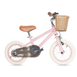 12 Inch Classic Pedal Bike with Wicker Basket Blush Pink