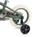 12 Inch Classic Pedal Bike with Wicker Basket Olive