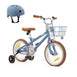 14 Inch Pedal Bike and Helmet Bundle Steel Blue