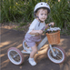 2 in 1 Steel Trike/Balance Bike (incl. wicker basket) Vintage White