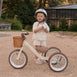 2 in 1 Steel Trike/Balance Bike (incl. wicker basket) Vintage White