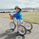 2 in 1 Steel Trike/Balance Bike (incl. wicker basket) Vintage White