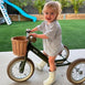 2 in 1 Steel Trike/Balance Bike (incl. wicker basket) Olive