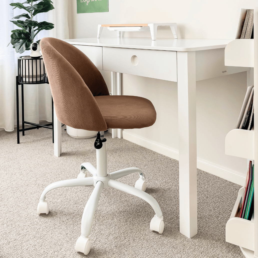Amari Desk Chair Mocha Corduroy