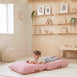 Ellis Corduroy Floor Cushion - 2 Pack Blush Pink