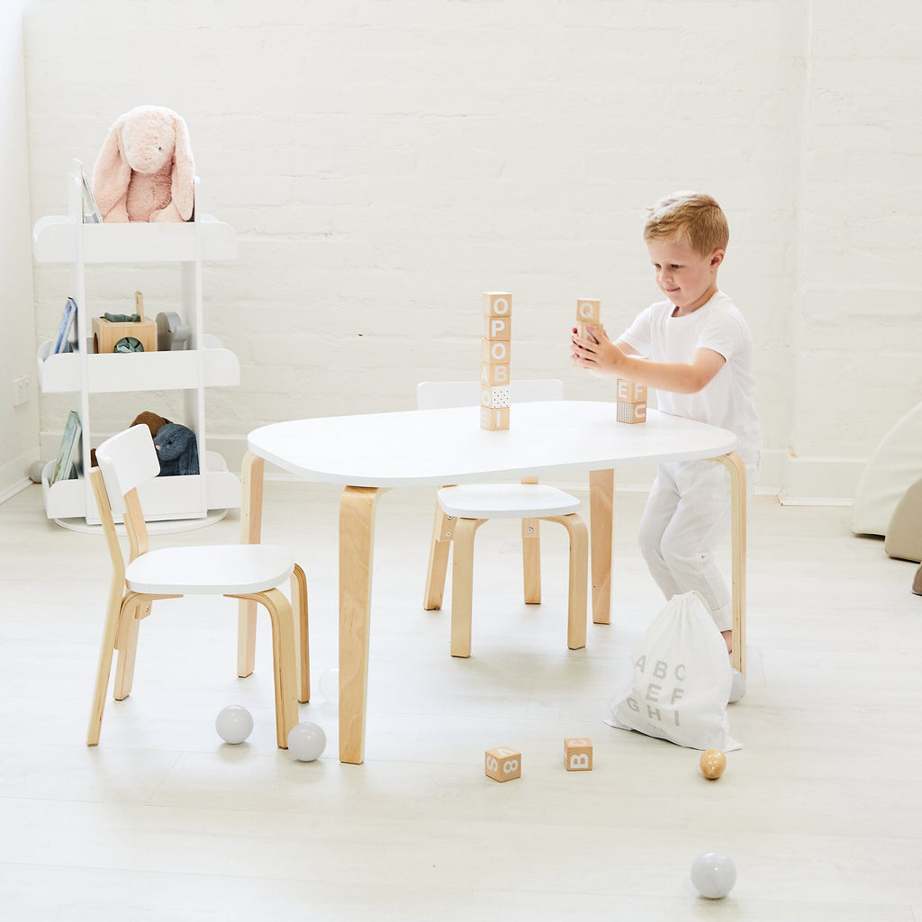 Buy Kids Rectangle Table & 2 Chair Set | HipKids Online