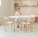 EZRA Rectangle Table & 4 Chair Set
