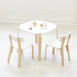 EZRA Kids Square Table & 2 Chair Set