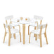 EZRA Square Table & 4 Chair Set