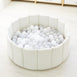 Foldable Corduroy Ball Pit with 200 Balls - Preorder Ivory Ball Pit Grey Smoke Balls