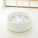 Foldable Corduroy Ball Pit with 200 Balls - Preorder Ivory Ball Pit Grey Smoke Balls