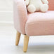 Haven Teddy Boucle Armchair Blush Pink