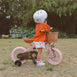 12 Inch Classic Pedal Bike with Wicker Basket Blush Pink