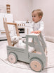 Wooden Push Truck Grey