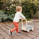 Wooden Push Truck Grey