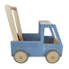 Wooden Push Truck Steel Blue
