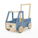 Wooden Push Truck Steel Blue