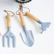 Kids 3pc Garden Tool Set Steel Blue