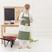 Kids Gardening Apron with Pocket Dark Olive