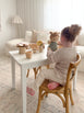 Kids Hampton 2 Chairs & Table Set Natural