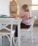 Kids Hampton 2 Chairs & Table Set White