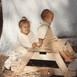 Kids Sand Water / Picnic Table with Umbrella White - Preorder