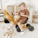 Kids Steel Toy Ride-On Excavator - Mustard - Preorder