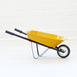 Kids Steel Toy Wheelbarrow Mustard