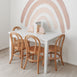 Kids Yves 4 Chairs & Table Set Natural