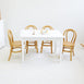 Kids Yves 4 Chairs & Table Set Natural