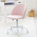 Leon Study Desk & Amari Desk Chair Set Blush Pink Corduroy