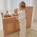 Little Boho Toy Kitchen Set Coral Pink