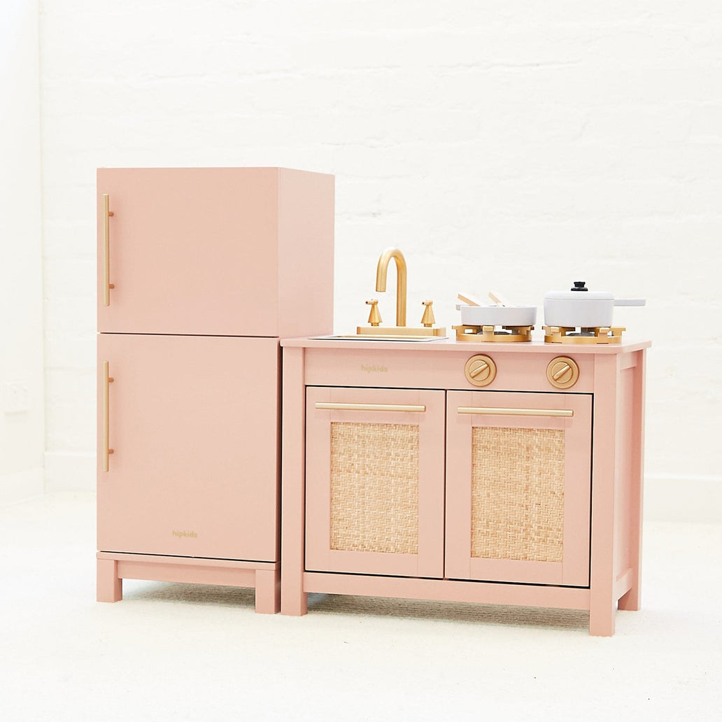 Little Boho Toy Kitchen Set Pink Coral