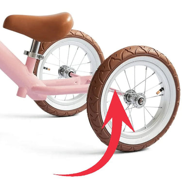 Long Axle - 2 in 1 Steel Trike / Balance Bike Blush Pink