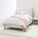 Madden Upholstered Bed - Nordic Latte King Single