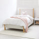 Madden Upholstered Bed - Nordic Latte King Single