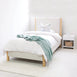 Madden Upholstered Bed - Nordic Latte King Single