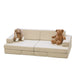 Modular Kids Play Sofa - 12 Piece Set Nougat